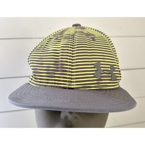 Under Armour Youth Baseball Cap/Hat Gray Neon Yellow SnapBack